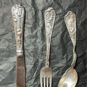 Reed and Barton stainless Youth knife and fork set